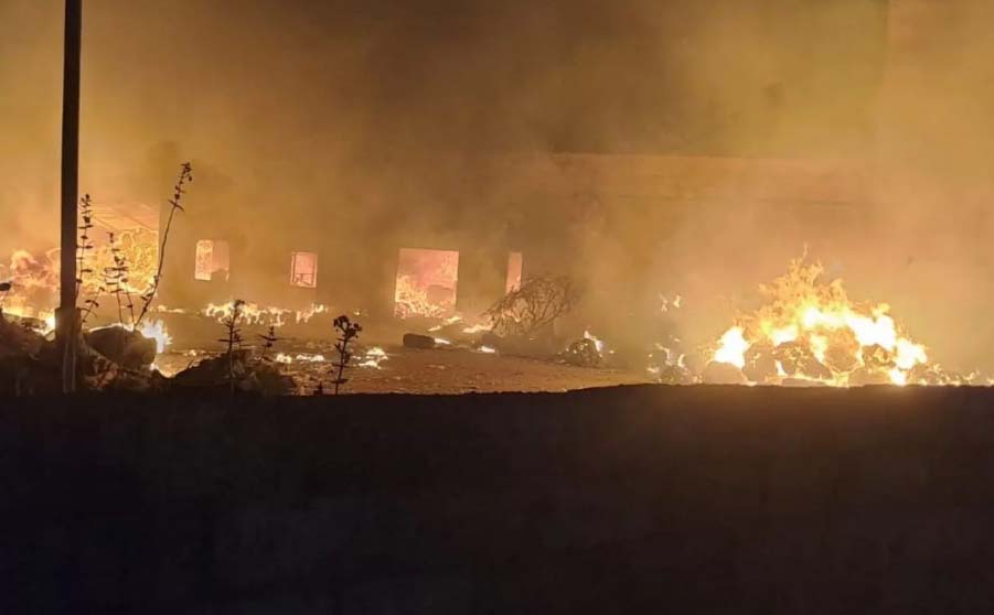राजस्थान के बिजयनगर में सर्जिकल रूई फैक्ट्री में लगी भीषण आग, लाखों का नुकसान