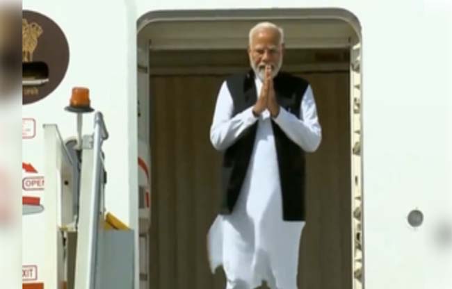 पीएम नरेंद्र मोदी जी7 सम्मेलन में भारत का दृष्टिकोण रखने के बाद स्वदेश लौटे 