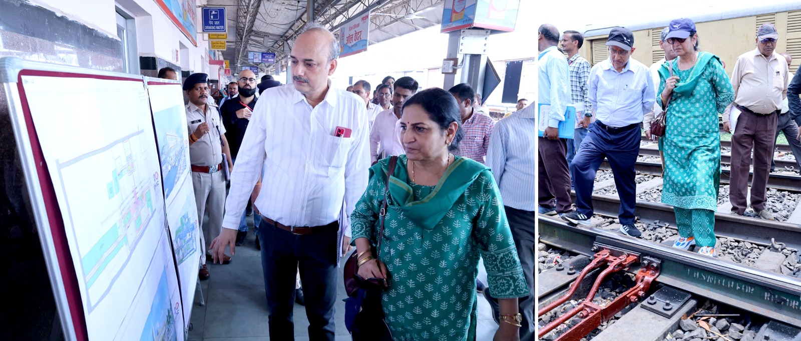 WCR GM श्रीमती शोभना बंदोपाध्याय ने मैहर, सतना एवं रीवा स्टेशनों का किया निरीक्षण, इंफ्रास्ट्रक्चर कार्यों का लिया जायजा