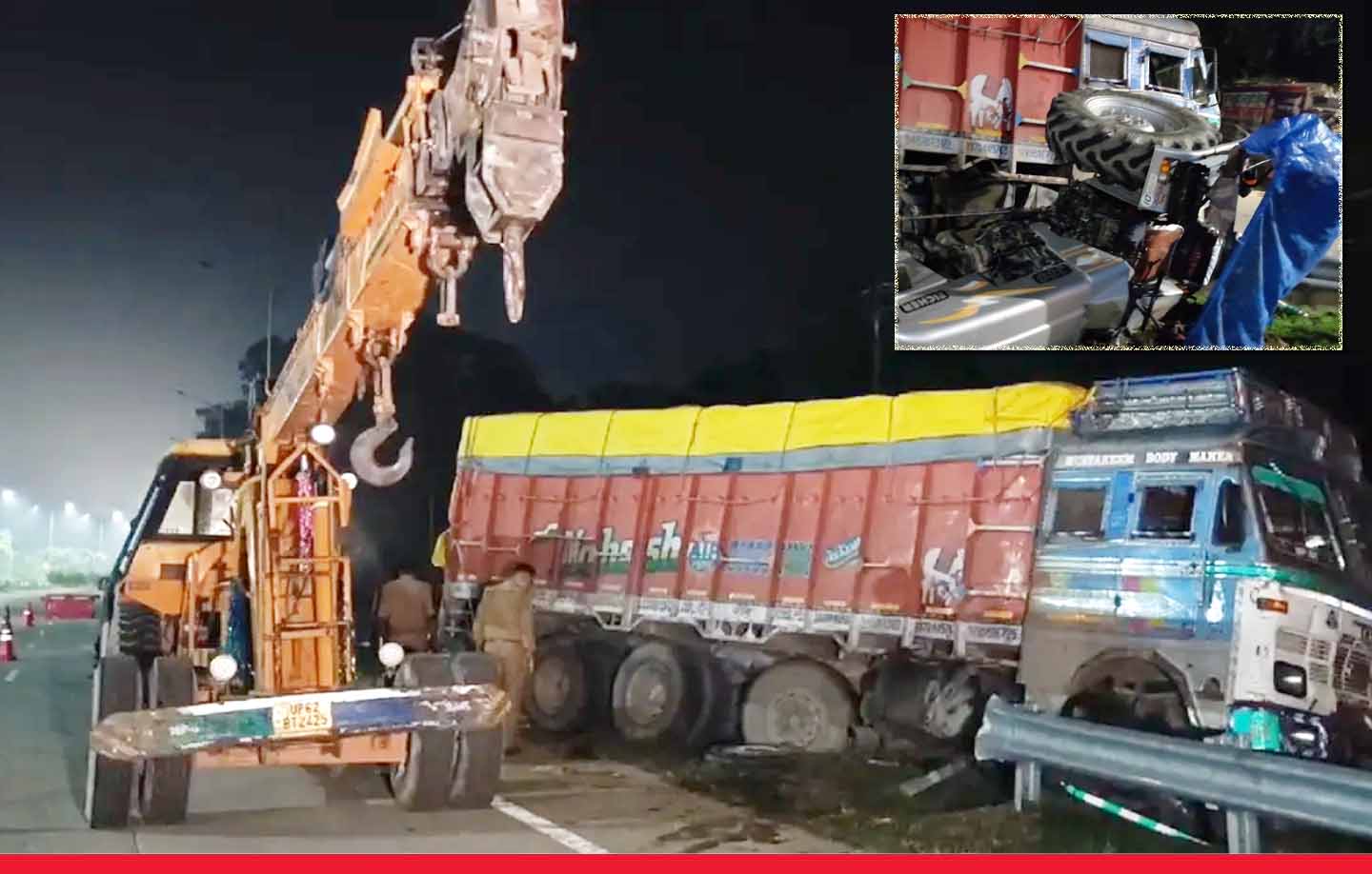 Mirzapur accident: मिर्जापुर में ट्रक और ट्रैक्टर ट्रॉली के बीच टक्कर, 10 मजदूरों की मौत, 3 जख्मी