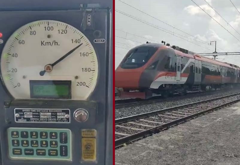 WCR में नवनिर्मित वन्देभारत मेट्रो ट्रेन का 145 KMPH की स्पीड से हुआ सफल ट्रायल