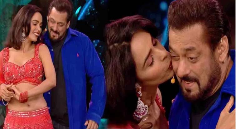 Bigg Boss: सलमान खान के साथ मशहूर एक्ट्रेस ने मौके का फायदा उठाकर किया किस, शरमाते रह गए दबंग खान