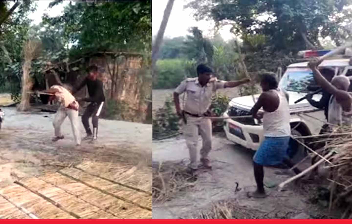 बिहार: मोतिहारी में पुलिस के साथ मारपीट, ग्रामीणों ने डंडे से की पिटाई, कई कर्मचारी घायल