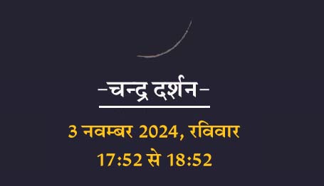 आज का दिन- शनिवार,2 नवम्बर 2024, प्रथम चन्द्र दर्शन का है धार्मिक महत्व!