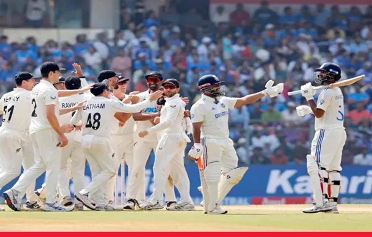 India vs New Zealand Test: क्रिकेट के इतिहास में भारत अपने घर में पहली बार 3-0 से हुआ क्लीन स्वीप