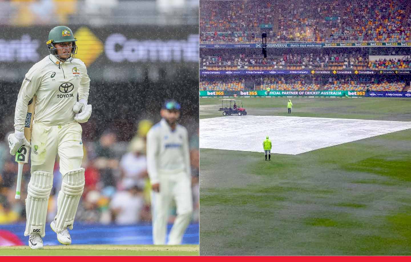 Ind Vs Aus: भारत-ऑस्ट्रेलिया के बीच तीसरा टेस्ट मैच बारिश के कारण रुका