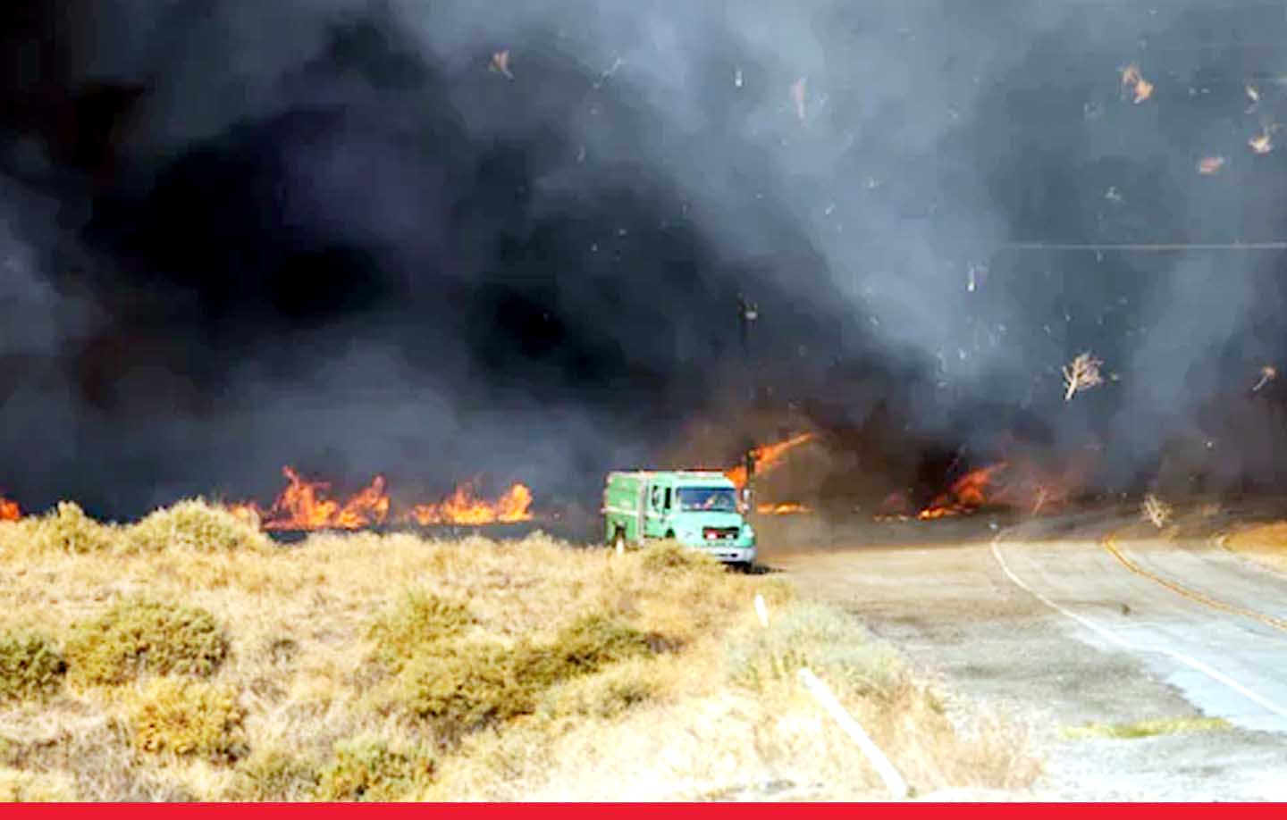 लॉस एंजिल्स में फिर भड़की जंगल की आग, 8,000 एकड़ में तबाही