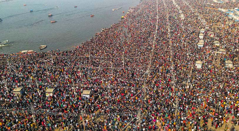 डुबकी लगाने वाले श्रद्धालुओं की संख्या 60 करोड़ के पार निकली