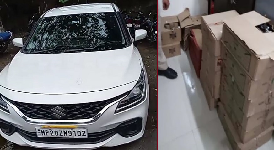 MP: जबलपुर में लग्जरी कार से शराब की तस्करी, युवक गिरफ्तार