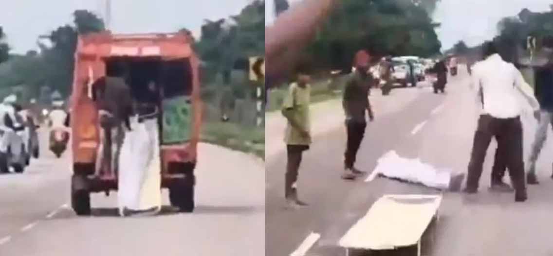 यूपी में चलती एंबुलेंस से सड़क पर फेंका शव, पुलिस ने बताया पूरा घटनाक्रम, लोगों में रोष