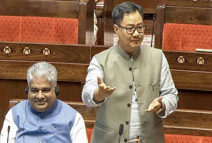 केंद्रीय मंत्री रिजीजू का बड़ा बयान : एक आदमी की नासमझी और एक परिवार की वजह से देश नुकसान नहीं झेल सकता