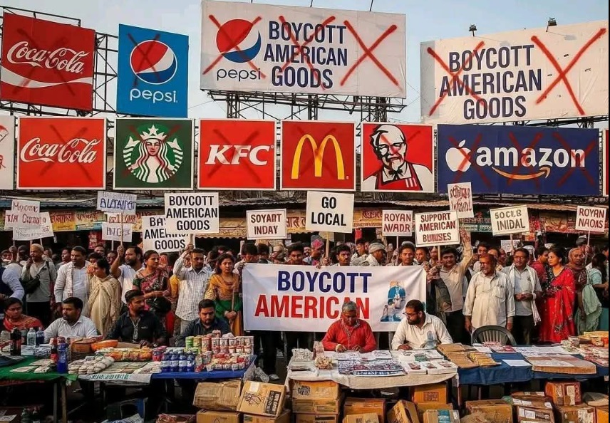 अमेरिकी कंपनियों का बहिष्कार सोशल मीडिया ट्रेंड ट्रम्प के 50 प्रतिशत टैरिफ ने दी इंडियन स्वदेशी क्रांति
