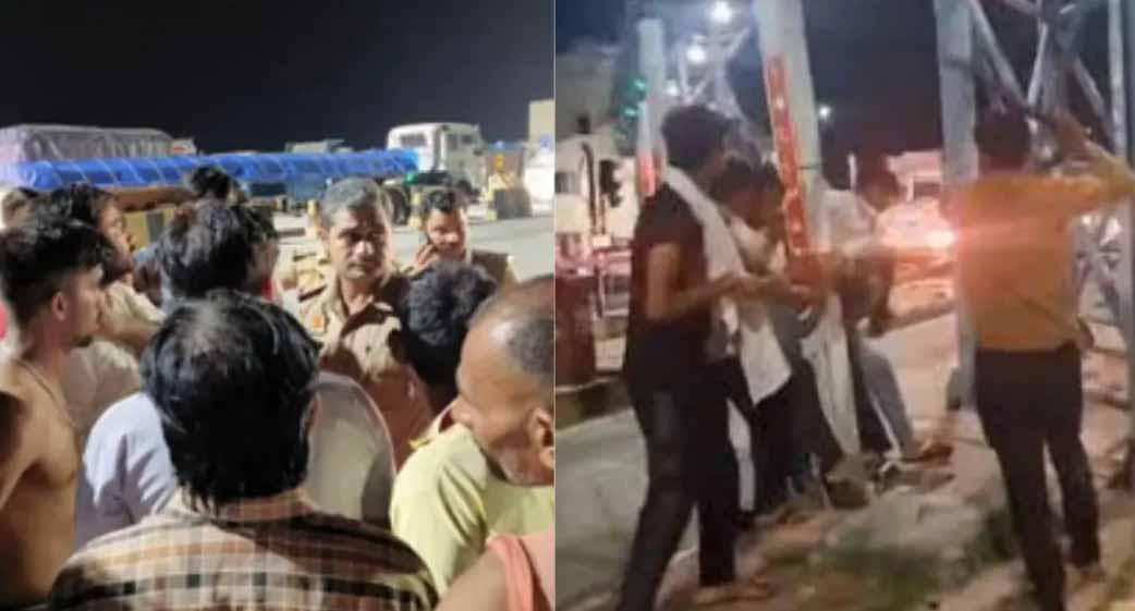 यूपी: मेरठ के टोल पर फौजी की पिटाई से बवाल, सैकड़ों ग्रामीणों ने बोला धावा, जमकर की तोडफ़ोड़