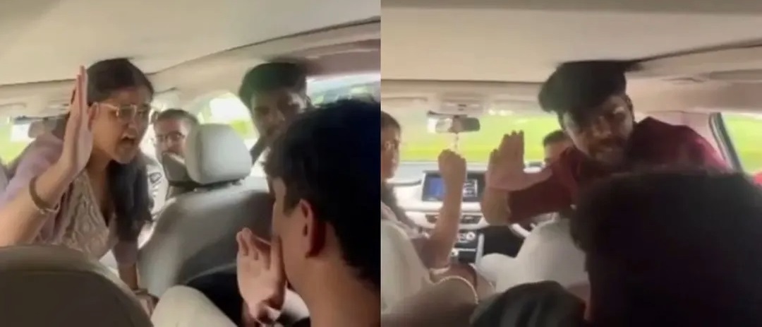 लखनऊ विश्वविद्यालय कार में साथी छात्र को पीटते पकड़े गए विद्यार्थी