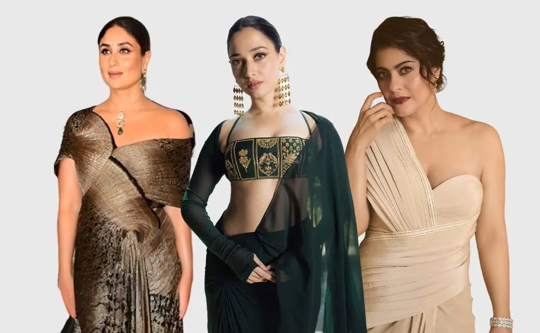 दुर्गा पूजा 2025 के लिए बॉलीवुड अभिनेत्रियों से प्रेरित पांच बोल्ड साड़ी ड्रेपिंग स्टाइल्स