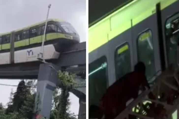 मुंबई में भारी बारिश से फिर बढ़ी लोगों की परेशानी, कई इलाकों में जलभराव, मोनोरेल बीच रास्ते रुकी