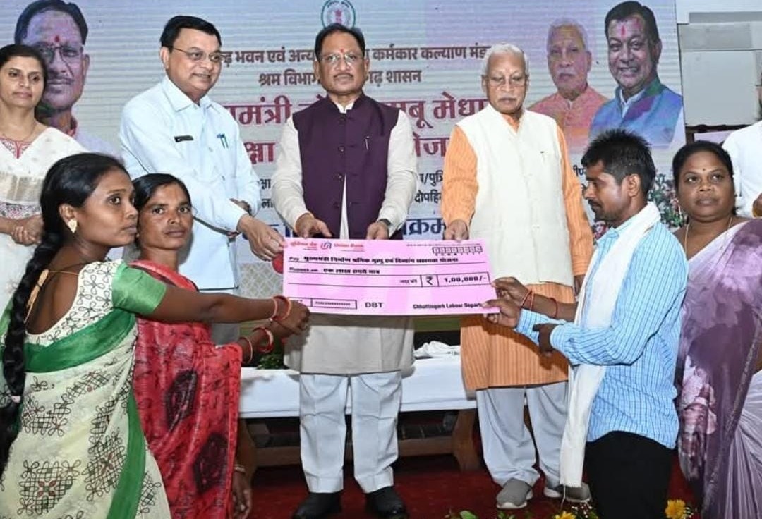 विश्वकर्मा जयंती: छत्तीसगढ़ भवन एवं अन्य सन्निर्माण कर्मकार कल्याण मंडल अंतर्गत अब तक 8.39 लाख निर्माण श्रमिक लाभान्वित