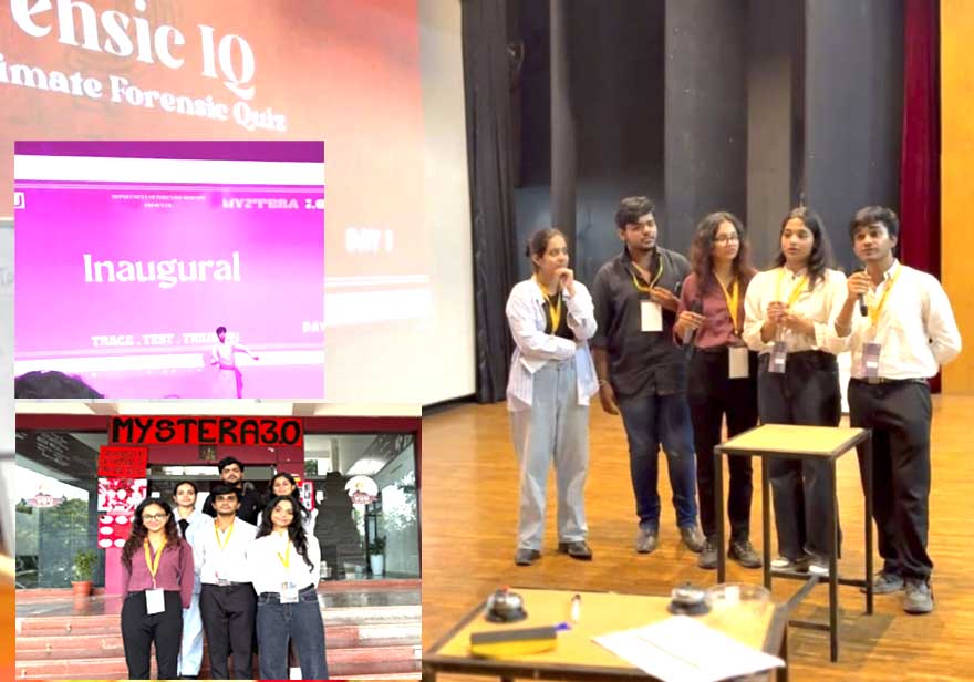 जयपुर में फॉरेंसिक साइंस विद्यार्थियों के लिए मिस्ट्री - 3, एनएसआईटी अहमदाबाद फाइनल राउंड में 