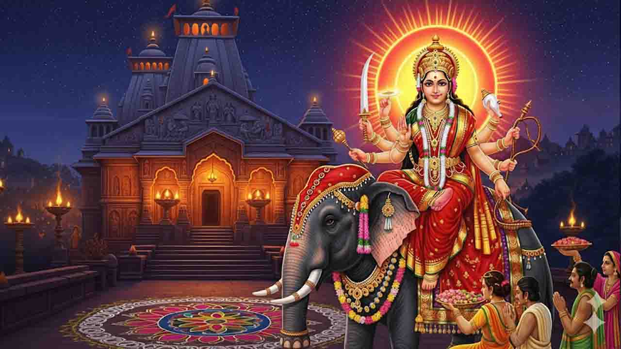 शारदीय नवरात्रि 2025: कलश स्थापना के शुभ मुहूर्त और माता का हाथी पर सवारी का महत्व