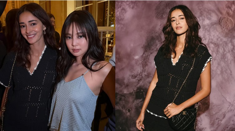 अनन्या पांडे ने पेरिस फैशन वीक में BLACKPINK की जेननी के साथ किया पोज़ देसी फैंस हुए उत्साहित