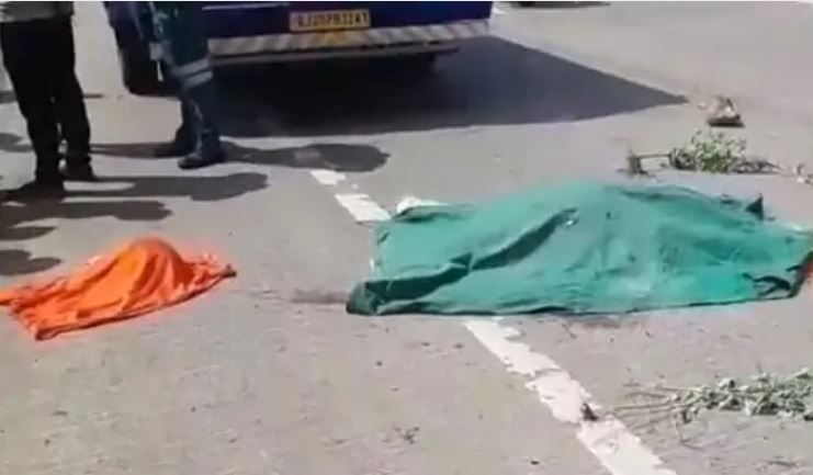 जबलपुर में ट्रक ने मारी टक्कर, महिला का धड़ हुआ सिर से अलग