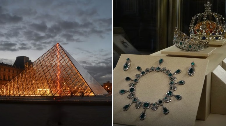 लूव्र संग्रहालय में दिन दहाड़े डकैती नेपोलियन के बेशकीमती आभूषण चोरी पुलिस को चकमा देकर चोर सीन नदी की तरफ से घुसे