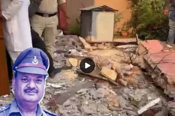 एमपी के देवास में मकान का छज्जा रिटायर डीएसपी के ऊपर टूटकर गिरा, मलबे में दबने से मौत