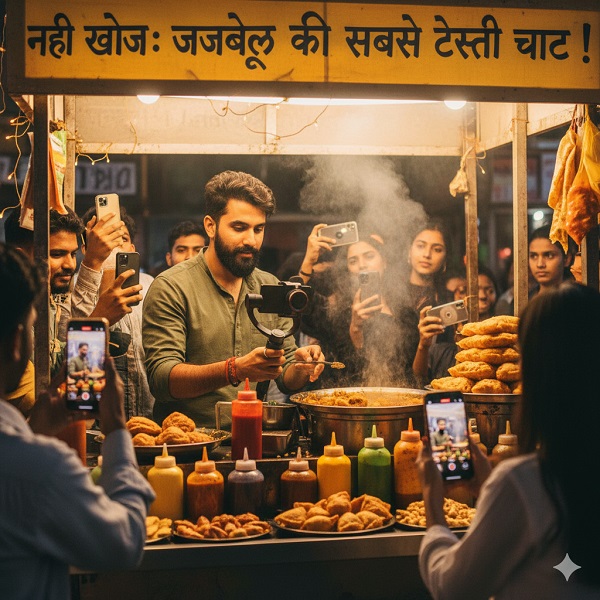 जबलपुर में फूड ब्लॉगर्स की नई खोज, स्ट्रीट फूड की ताज़ा लोकेशन की रील्स सोशल मीडिया पर हुई वायरल
