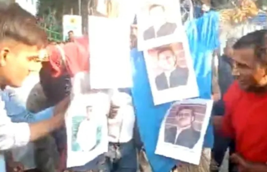 पटना में राष्ट्रीय जनता दल के कार्यालय के बाहर तेजस्वी के करीबियों का पुतला दहन नहीं थम रहा पार्टी में विरोध प्रदर्शन