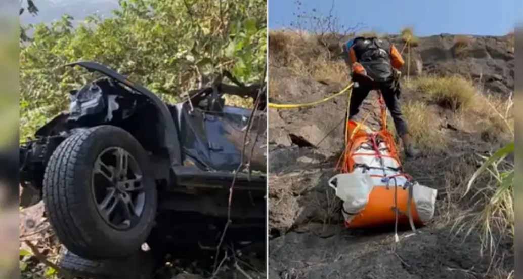 महाराष्ट्र: 500 फीट गहरी खाई में गिरी थार के उड़े चिथड़े, 6 युवकों की दर्दनाक मौत