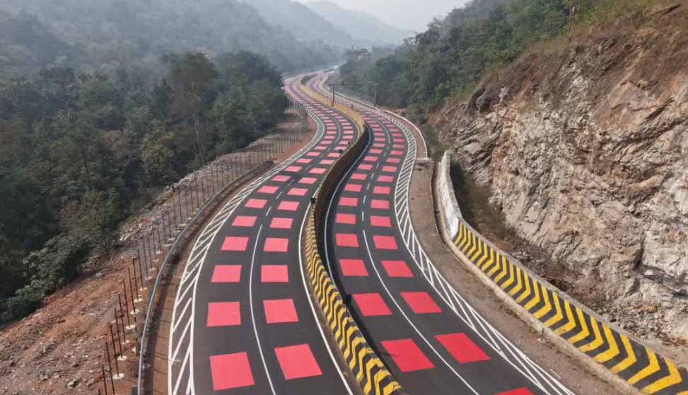 एनएचएआई ने नौरादेही जंगल की सड़क को किया लाल,जंगली जानवरों की सुरक्षा में अनूठा प्रयोग