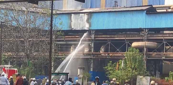 छत्तीसगढ़ में हादसा: भिलाई स्टील प्लांट के पीबीएस-2 के गैस लाइन में लगी आग