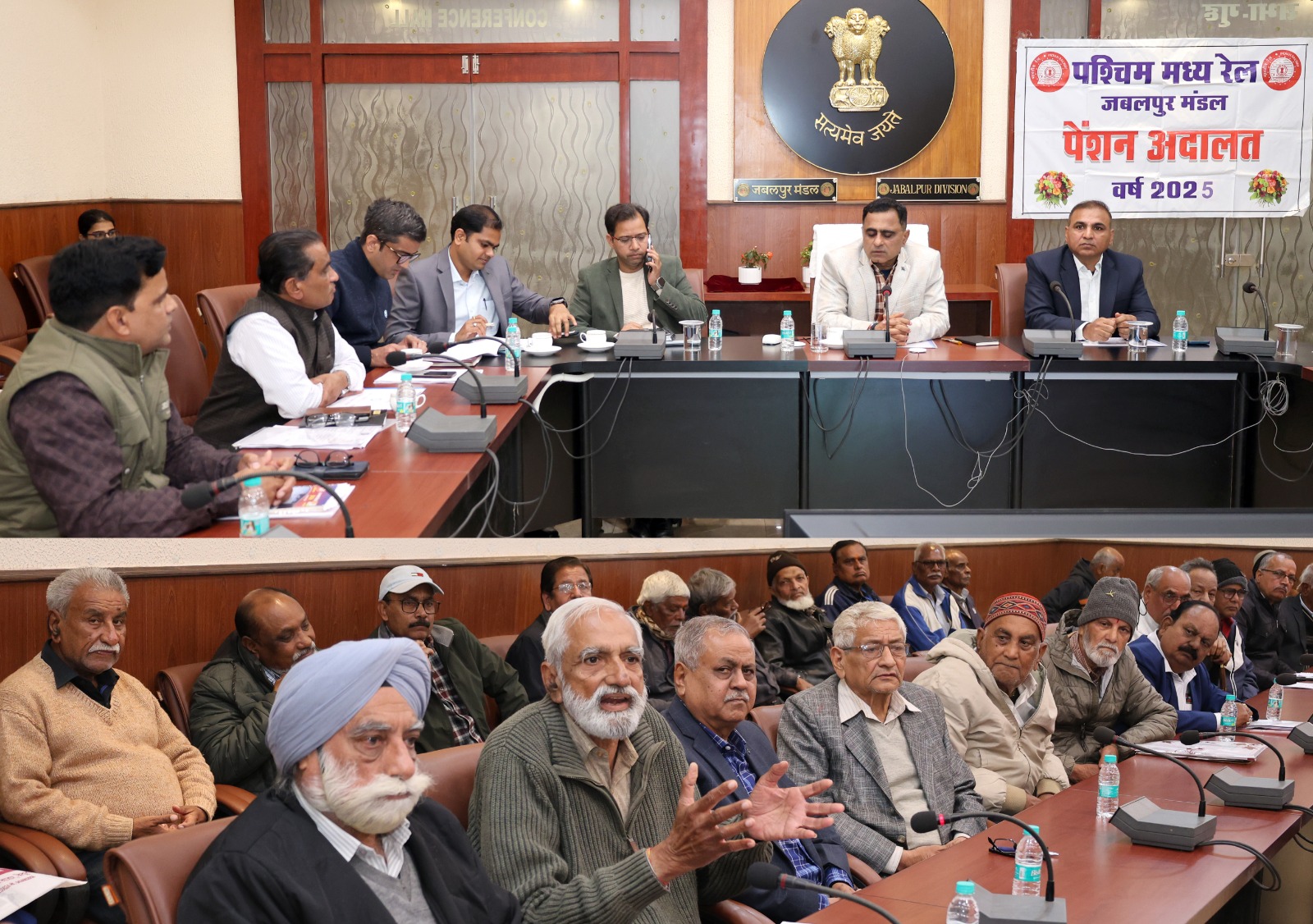जबलपुर रेल मंडल की पेंशन अदालत-सभी 22 प्रकरणों का मौके पर समाधान, पेंशनरों को तत्काल राहत