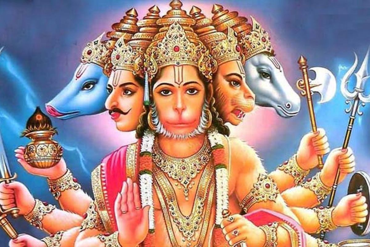 पंचमुखी हनुमान के अद्भुत रूप ने रामायण कथा में दिखाई अद्वितीय वीरता और भक्ति