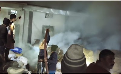 जबलपुर : अगरबत्ती के पनागर स्थित कारखाने में लगी भीषण आग, लाखों का माल और मशीनें जली