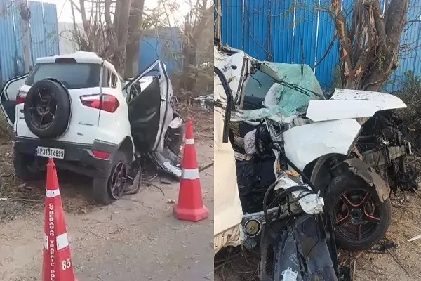 तेलंगाना में दर्दनाक सड़क हादसा : पेड़ से टकराई एसयूवी, 4 छात्रों की मौत, एक गंभीर घायल