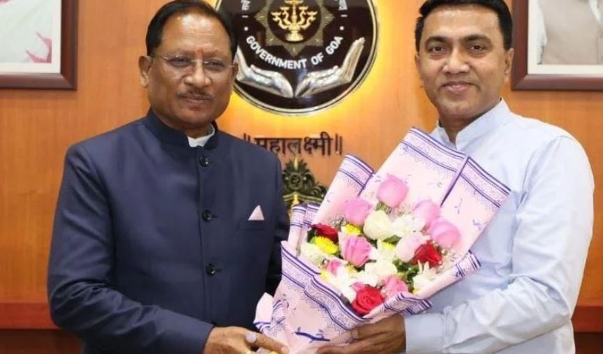CM विष्णुदेव साय ने गोवा के मुख्यमंत्री डॉ. प्रमोद सावंत से की सौजन्य भेंट