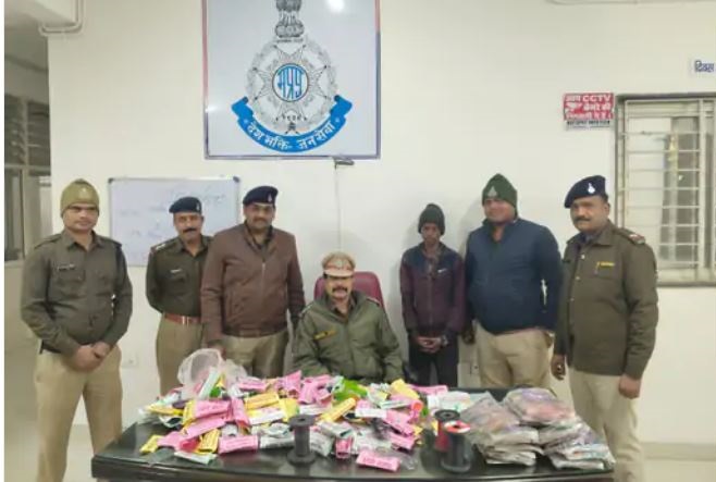 जबलपुर में बिक रहा था प्रतिबंधित चाइनीज मांझा, पुलिस ने चार दुकानदारों को किया गिरफ्तार, भारी मात्रा में मांझा जब्त
