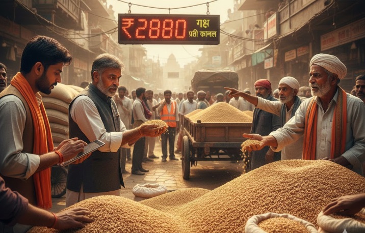 गेहूं के दाम में उछाल, जबलपुर समेत प्रदेश की मंडियों में 2800 रुपये प्रति क्विंटल तक पहुंचा भाव