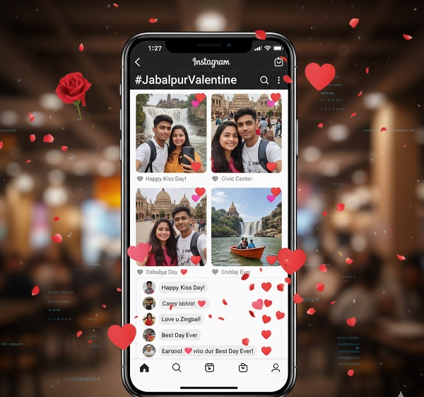 प्यार का रंग चढ़ा, जबलपुर में किस डे पर सोशल मीडिया से लेकर कैफे तक दिखा वैलेंटाइन वीक का क्रेज