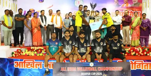 जबलपुर : पमरे रेलवे ने अभा वॉलीबॉल टूर्नामेंट पर जमाया कब्जा, इनकम टैक्स पुणे को दी शिकस्त