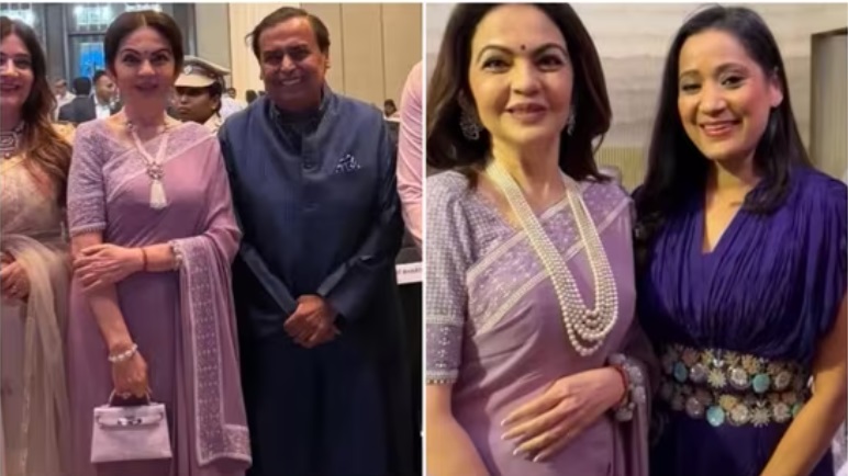 चेन्नई कॉन्सर्ट में नीता अंबानी ने दोहराई लैवेंडर साड़ी सस्टेनेबल फैशन को दिया खास संदेश