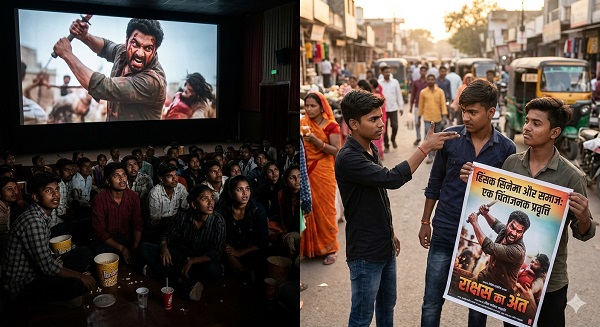 हिंसक सिनेमा और समाज: एक चिंताजनक प्रवृत्ति