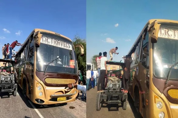 राजस्थान में भीषण सड़क हादसा, ट्रेलर से टकराई यात्रियों से भरी बस, 6 की मौत, कई गंभीर