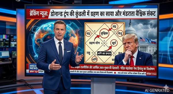 ट्रंप की कुंडली में ग्रहण योग से विश्व राजनीति में उथल-पुथल की आशंका, जून 2026 के बाद राहत के संकेत