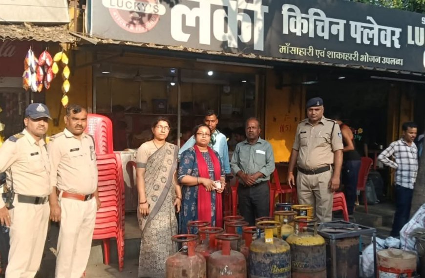 जबलपुर की होटलों में हो रहा था घरेलू गैस का उपयोग, जिला प्रशासन की कार्रवाई, 22 सिलेंडर जब्त