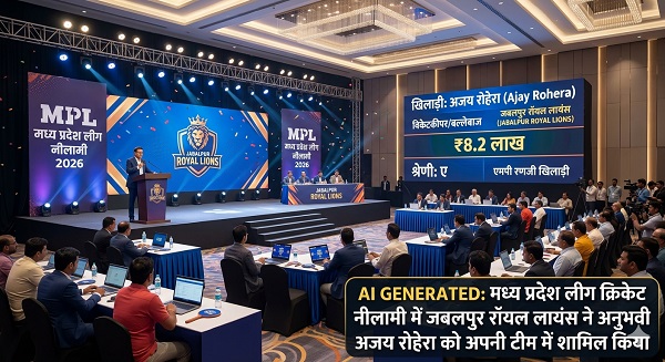 मध्य प्रदेश लीग क्रिकेट नीलामी में जबलपुर रॉयल लायंस ने अनुभवी अजय रोहेरा को अपनी टीम में शामिल किया