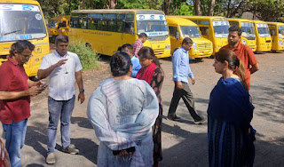 जबलपुर आरटीओ फील्ड पर उतरी, स्कूल बसों पर धड़ाधड़ कार्रवाई, सत्यप्रकाश पब्लिक स्कूल की 9 बसें जब्त