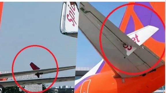 दिल्ली एयरपोर्ट पर अकासा एयर-स्पाइसजेट के विमान टकराए, पार्किंग एरिया में हादसा, यात्री सुरक्षित