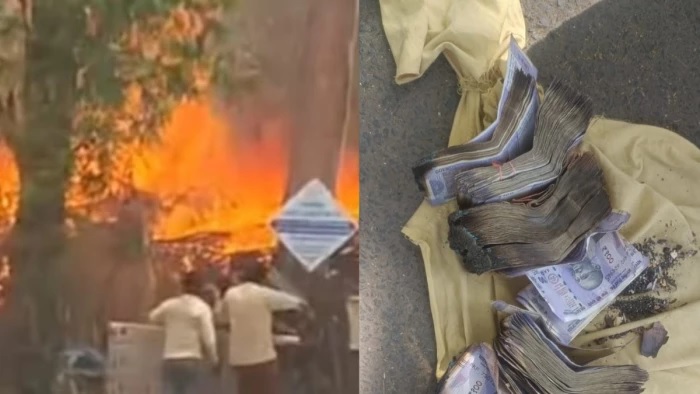 एमपी: इंदौर-भोपाल मार्ग पर आधा दर्जन झोपड़ियां जलकर खाक, डेढ़ लाख नगद भी जला